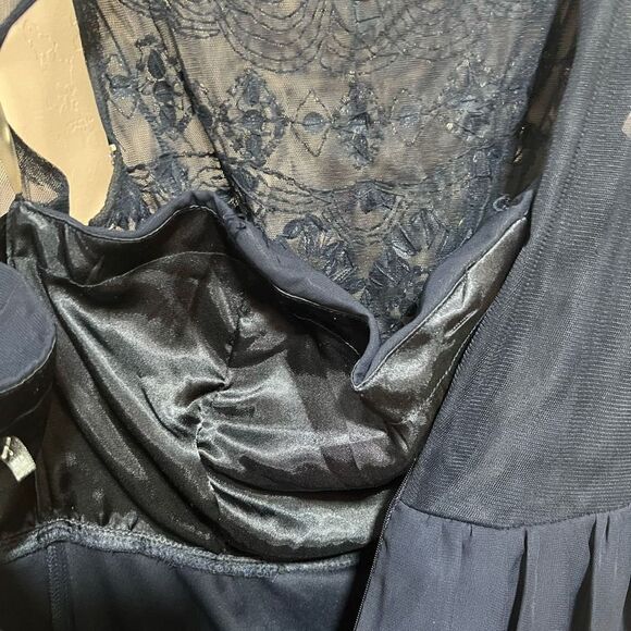 Crystal Dolls Beaded Navy Formal Dress - Picture 12 of 13